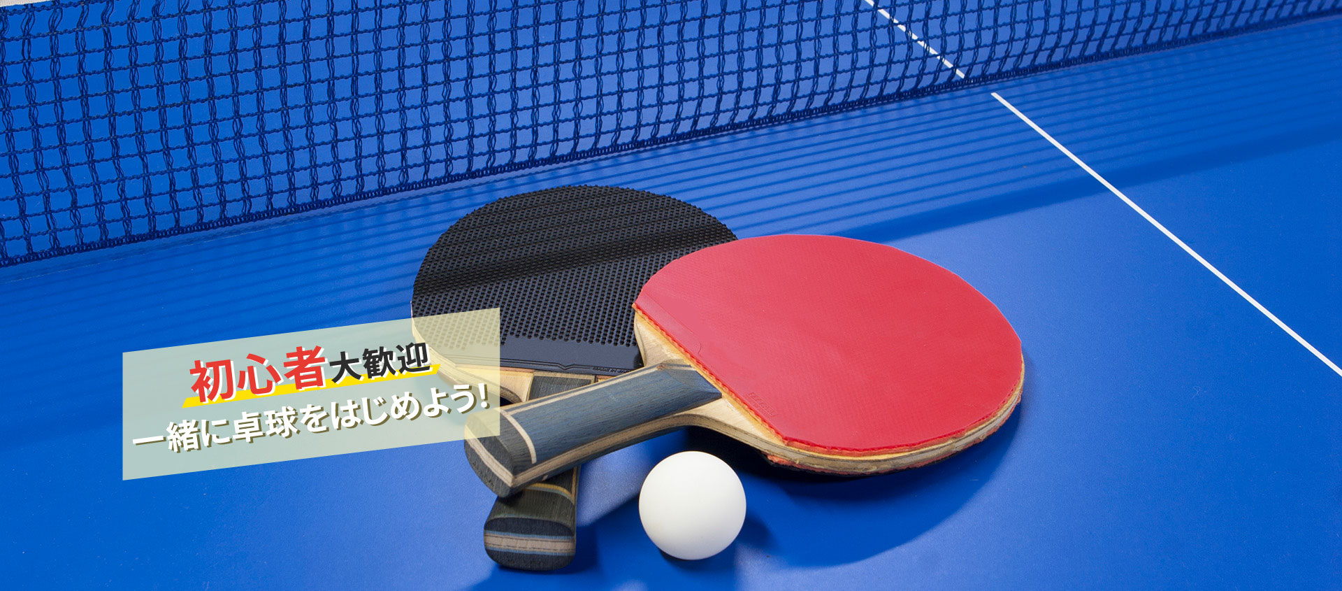 初心者大歓迎一緒に卓球をはじめよう!